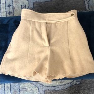 H&M high waist wool shorts